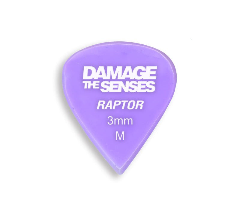 Acrylic Pick - Raptor 3mm (Lavender) Damage The Senses