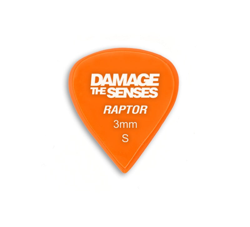 Acrylic Pick - Raptor 3mm (Orange) Damage The Senses