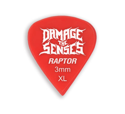 Acrylic Pick - Raptor 3mm (Red) Damage The Senses