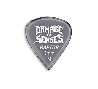 Acrylic Pick - Raptor 3mm (Smokey Purple) Damage The Senses