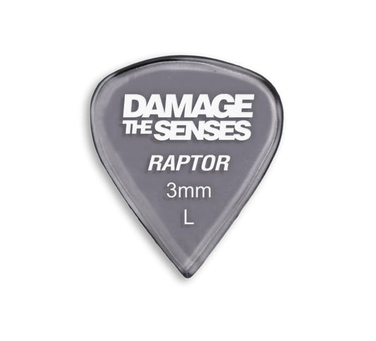 Acrylic Pick - Raptor 3mm (Smokey Purple) Damage The Senses