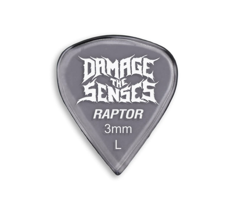 Acrylic Pick - Raptor 3mm (Smokey Purple) Damage The Senses