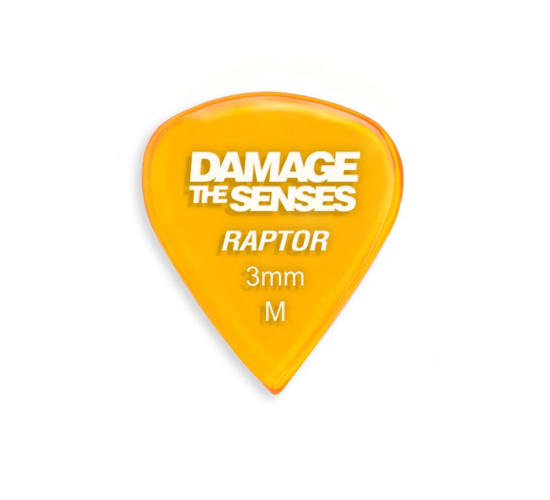 Acrylic Pick - Raptor 3mm (Trans Orange) Damage The Senses