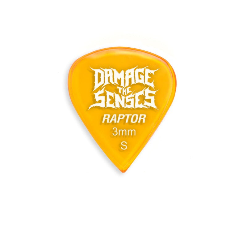 Acrylic Pick - Raptor 3mm (Trans Orange) Damage The Senses