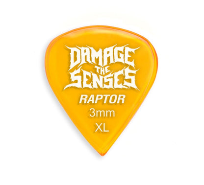 Acrylic Pick - Raptor 3mm (Trans Orange) Damage The Senses