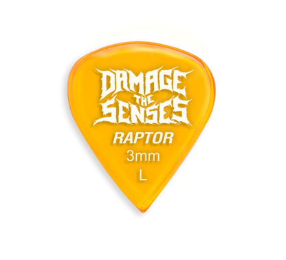 Acrylic Pick - Raptor 3mm (Trans Orange) Damage The Senses