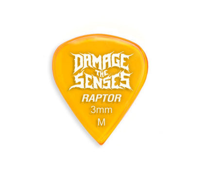 Acrylic Pick - Raptor 3mm (Trans Orange) Damage The Senses