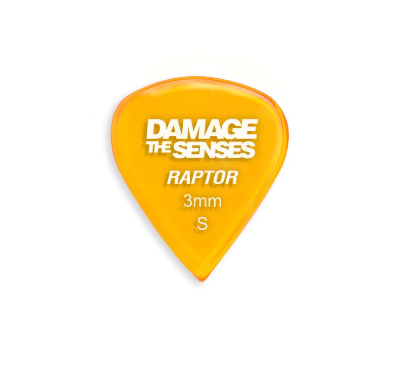 Acrylic Pick - Raptor 3mm (Trans Orange) Damage The Senses