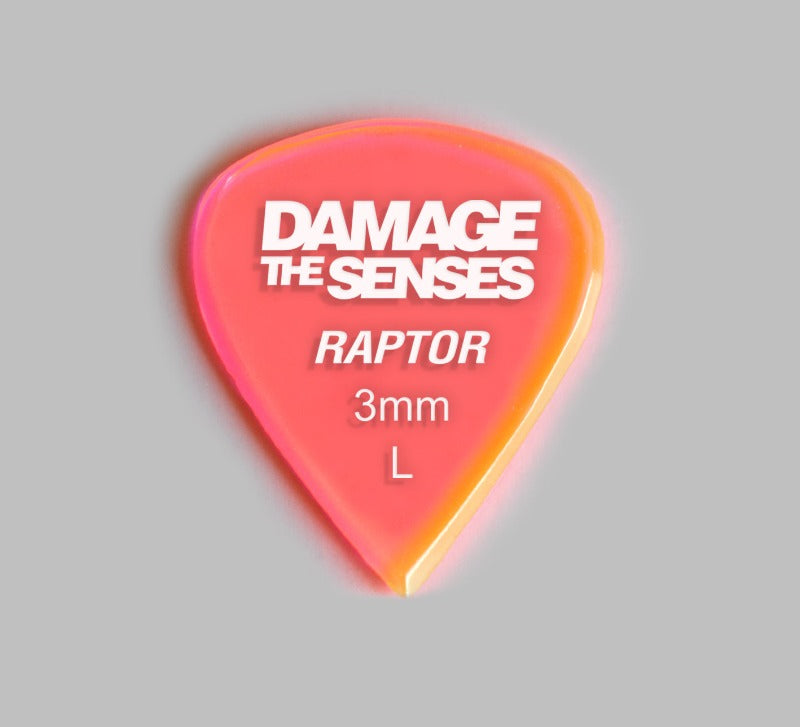 Acrylic Pick - Raptor 3mm (Trans Pink) Damage The Senses