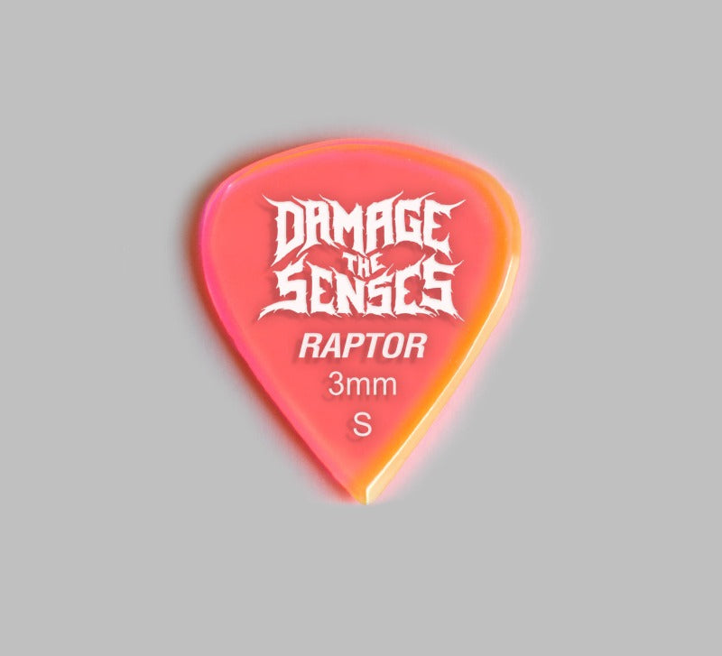 Acrylic Pick - Raptor 3mm (Trans Pink) Damage The Senses