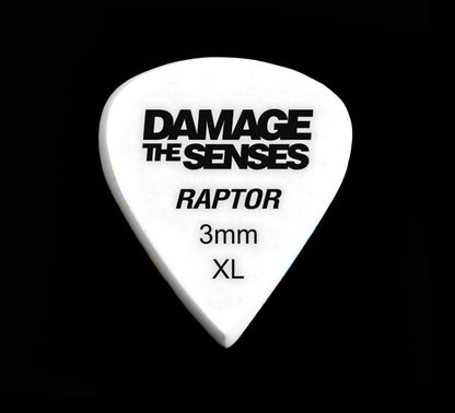 Acrylic Pick - Raptor 3mm (White) Damage The Senses