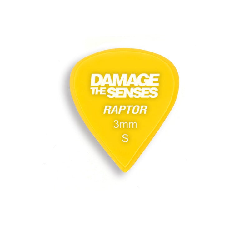 Acrylic Pick - Raptor 3mm (Yellow) Damage The Senses