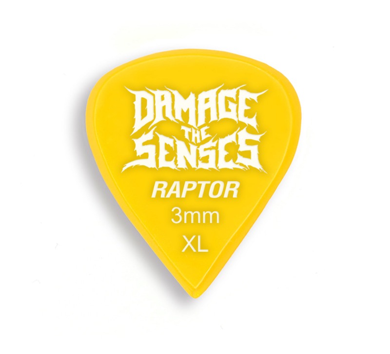 Acrylic Pick - Raptor 3mm (Yellow) Damage The Senses