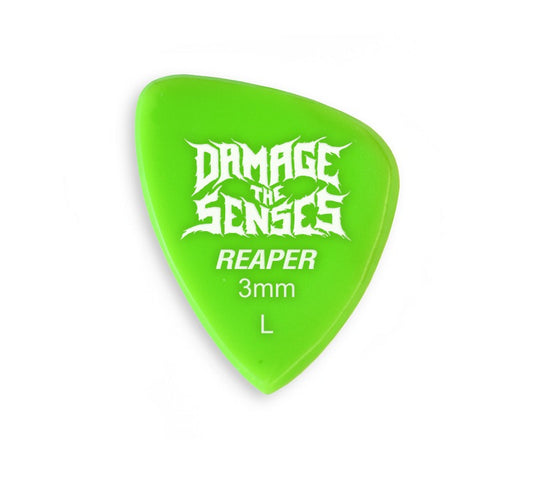 Acrylic Pick - Reaper 3mm (Apple Green) Damage The Senses