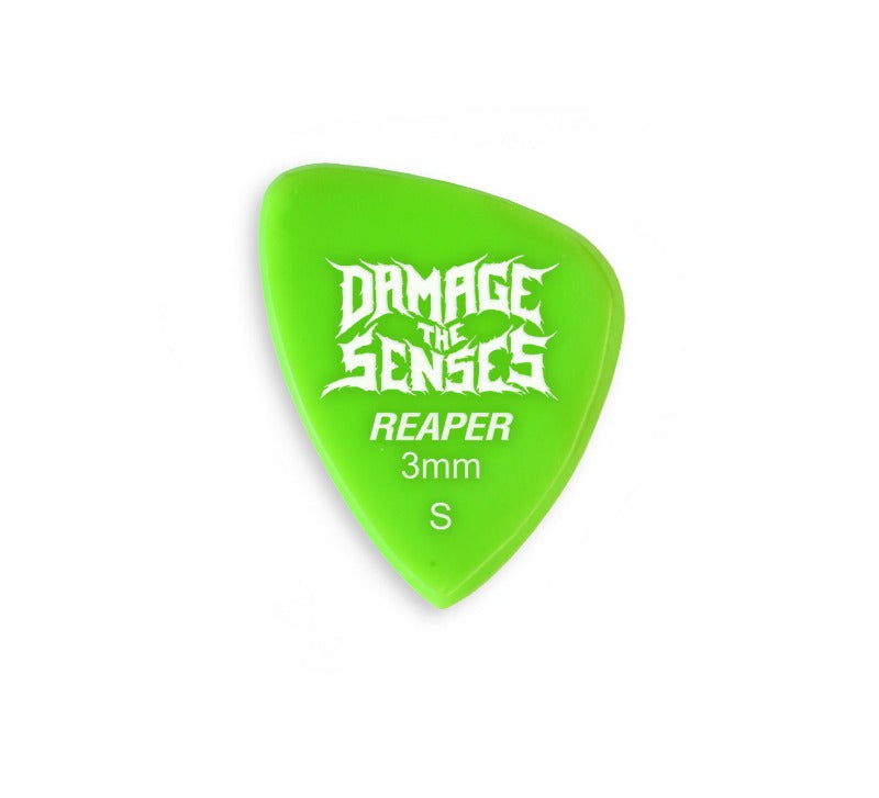 Acrylic Pick - Reaper 3mm (Apple Green) Damage The Senses