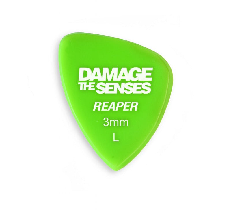 Acrylic Pick - Reaper 3mm (Apple Green) Damage The Senses