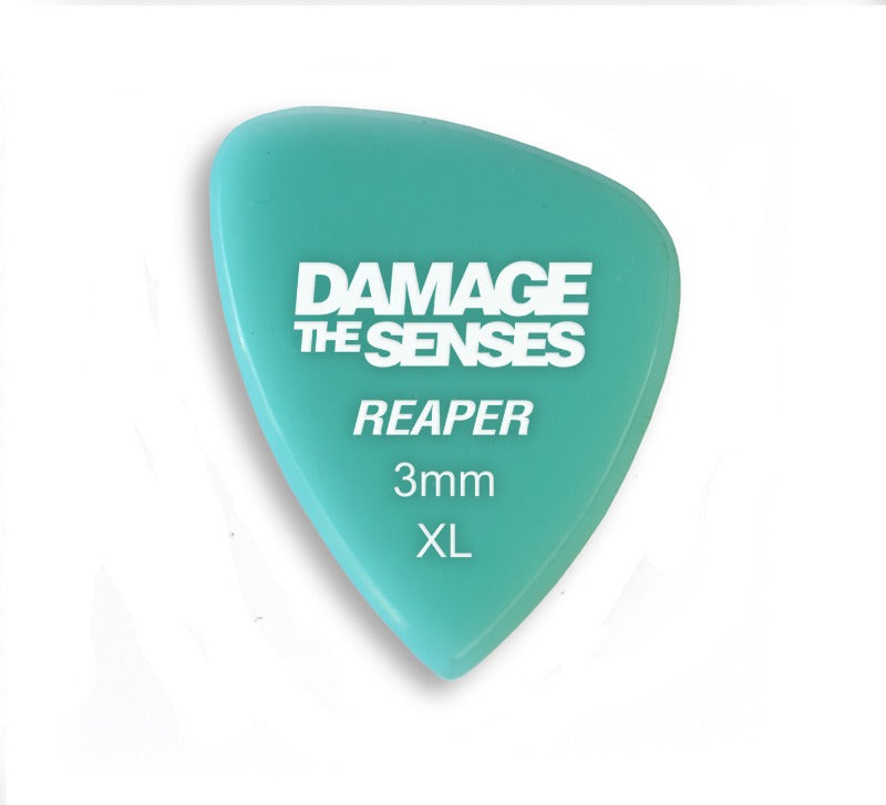 Acrylic Pick - Reaper 3mm (Aqua) Damage The Senses