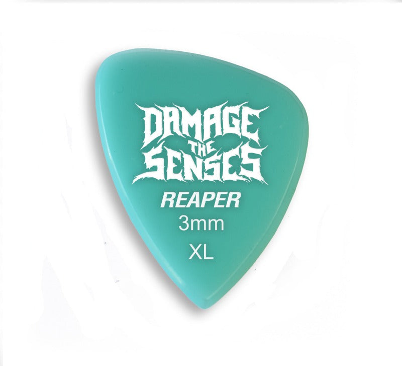 Acrylic Pick - Reaper 3mm (Aqua) Damage The Senses