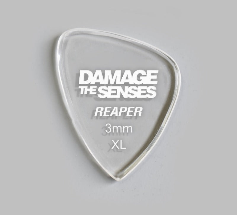 Acrylic Pick - Reaper 3mm (Clear) Damage The Senses