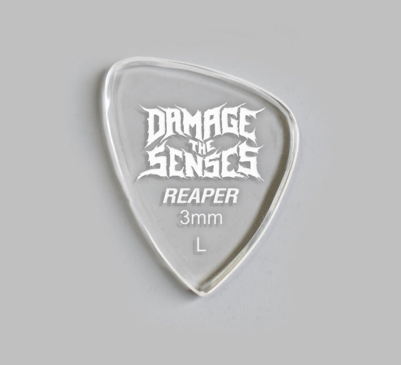 Acrylic Pick - Reaper 3mm (Clear) Damage The Senses