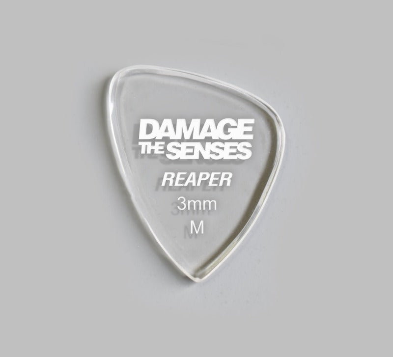 Acrylic Pick - Reaper 3mm (Clear) Damage The Senses