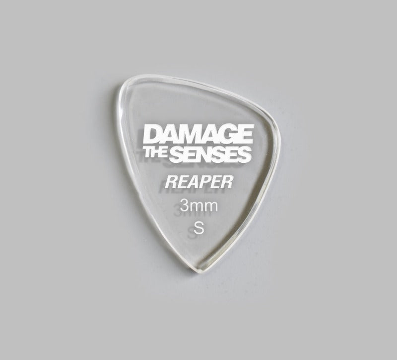 Acrylic Pick - Reaper 3mm (Clear) Damage The Senses