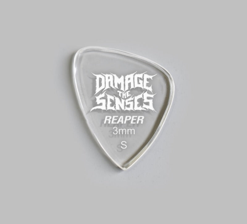 Acrylic Pick - Reaper 3mm (Clear) Damage The Senses