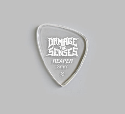 Acrylic Pick - Reaper 3mm (Clear) Damage The Senses