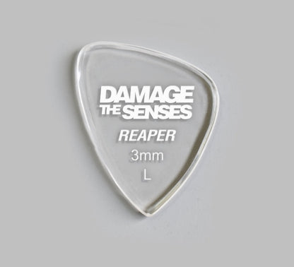 Acrylic Pick - Reaper 3mm (Clear) Damage The Senses