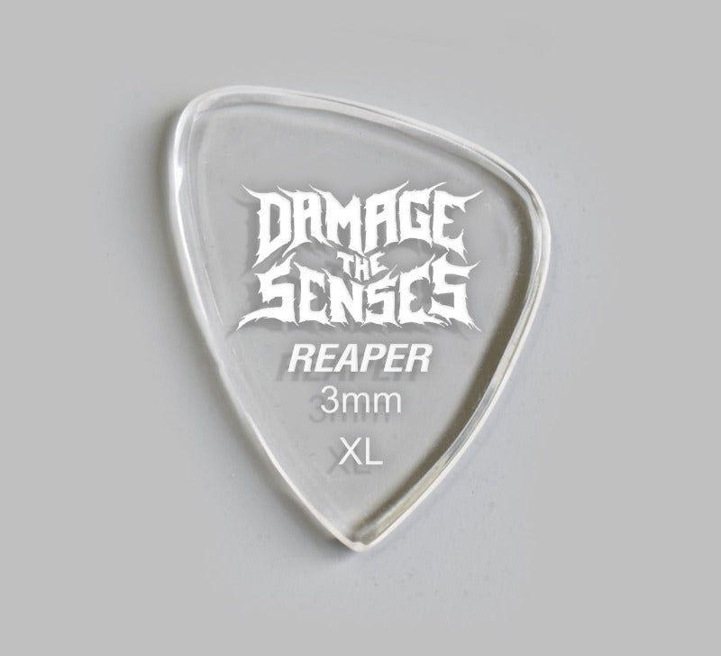 Acrylic Pick - Reaper 3mm (Clear) Damage The Senses