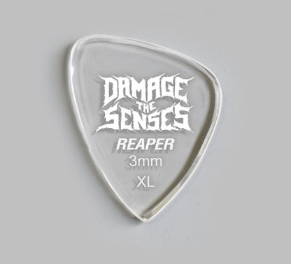 Acrylic Pick - Reaper 3mm (Clear) Damage The Senses