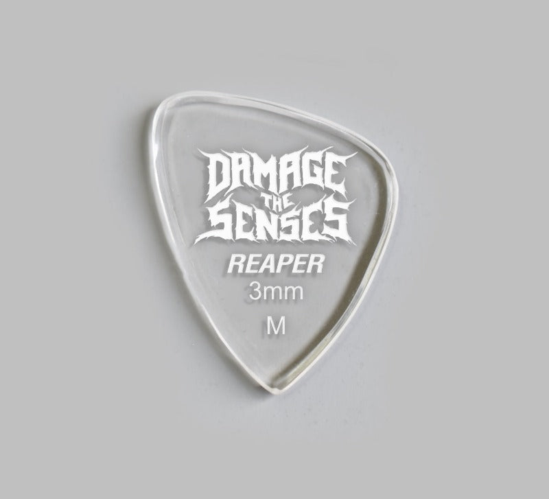 Acrylic Pick - Reaper 3mm (Clear) Damage The Senses