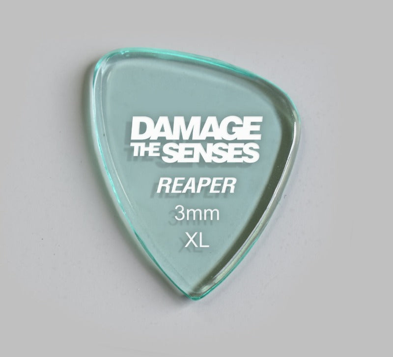 Acrylic Pick - Reaper 3mm (Glass Green) Damage The Senses