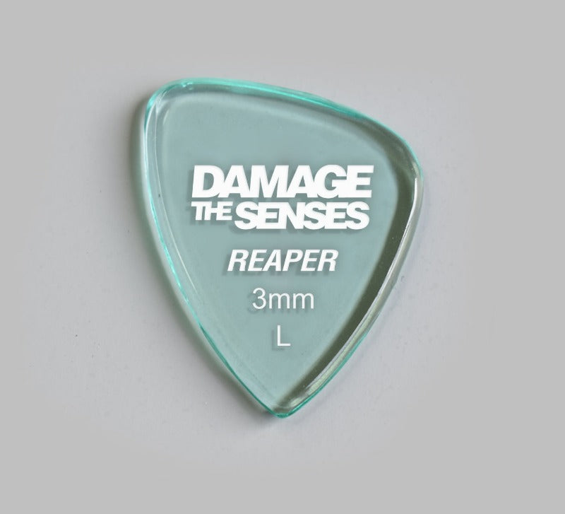 Acrylic Pick - Reaper 3mm (Glass Green) Damage The Senses