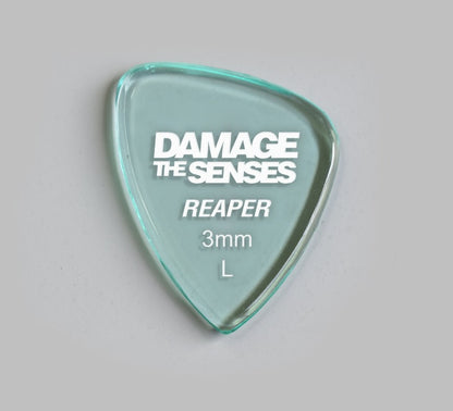 Acrylic Pick - Reaper 3mm (Glass Green) Damage The Senses