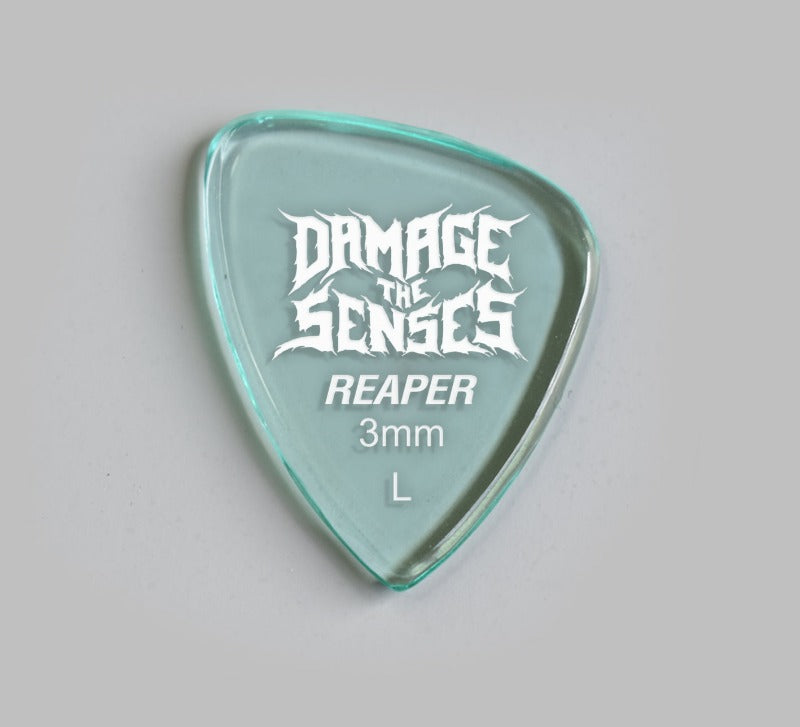 Acrylic Pick - Reaper 3mm (Glass Green) Damage The Senses