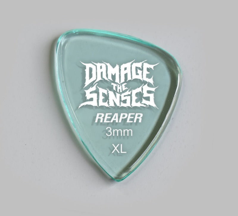 Acrylic Pick - Reaper 3mm (Glass Green) Damage The Senses