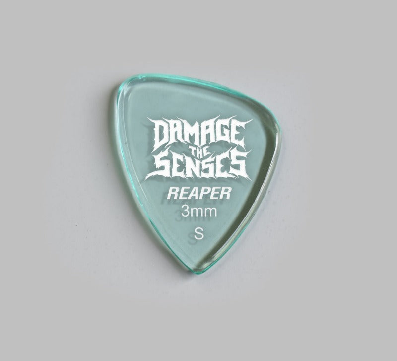 Acrylic Pick - Reaper 3mm (Glass Green) Damage The Senses