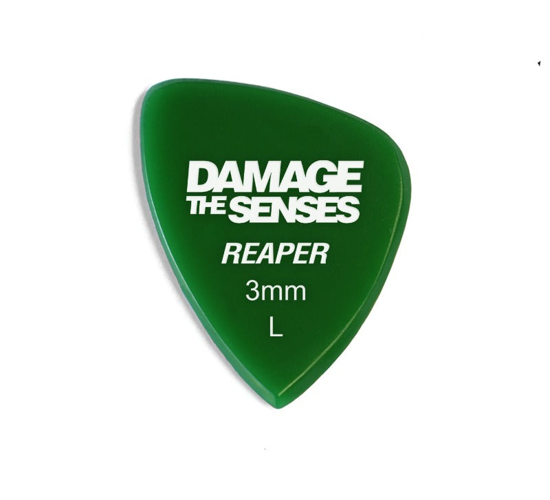 Acrylic Pick - Reaper 3mm (Green) Damage The Senses