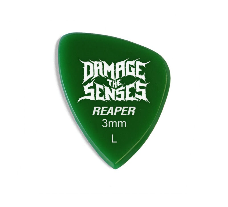 Acrylic Pick - Reaper 3mm (Green) Damage The Senses