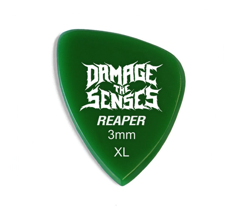 Acrylic Pick - Reaper 3mm (Green) Damage The Senses