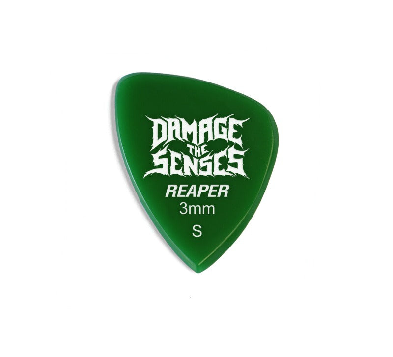 Acrylic Pick - Reaper 3mm (Green) Damage The Senses