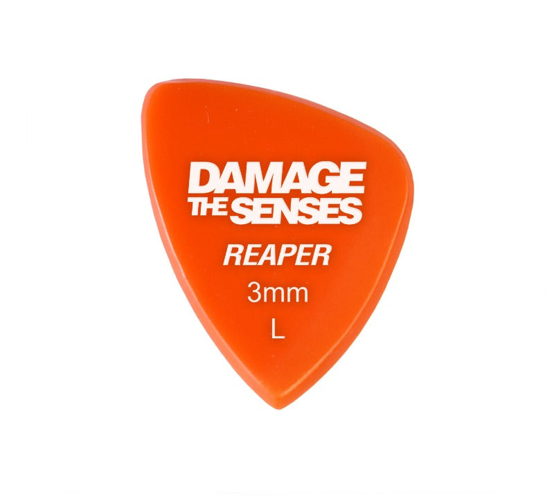 Acrylic Pick - Reaper 3mm (Orange) Damage The Senses