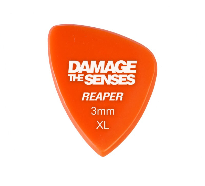 Acrylic Pick - Reaper 3mm (Orange) Damage The Senses