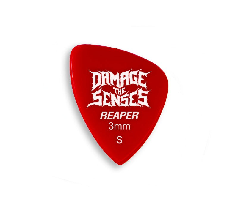 Acrylic Pick - Reaper 3mm (Red) Damage The Senses