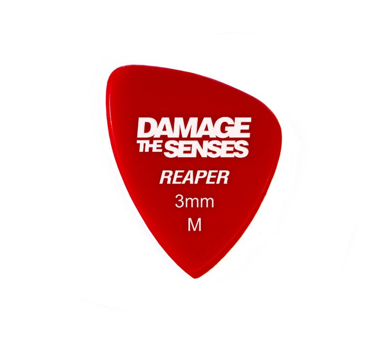 Acrylic Pick - Reaper 3mm (Red) Damage The Senses