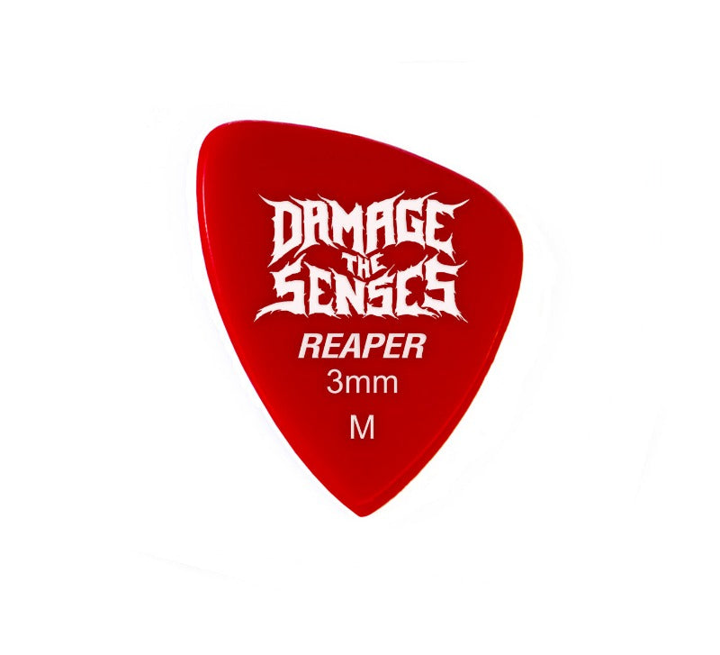 Acrylic Pick - Reaper 3mm (Red) Damage The Senses