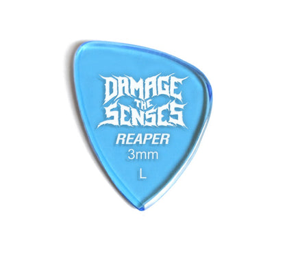 Acrylic Pick - Reaper 3mm (Trans Blue) Damage The Senses