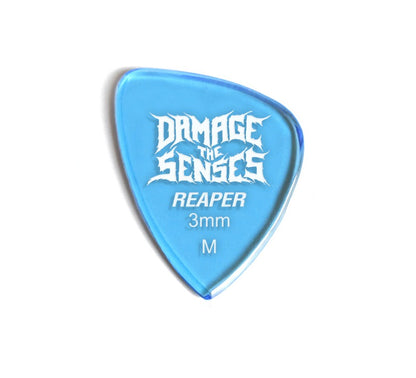 Acrylic Pick - Reaper 3mm (Trans Blue) Damage The Senses