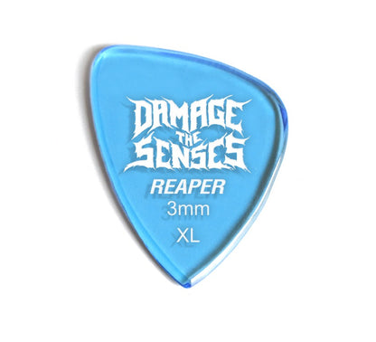 Acrylic Pick - Reaper 3mm (Trans Blue) Damage The Senses